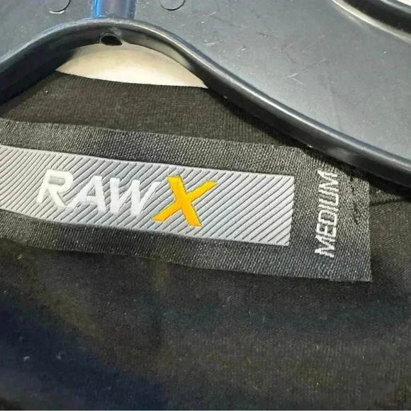 NWOT Raw Men’s Black Tee With White Graphic Stick Figure Short Sleeve Size M - Picture 3 of 8